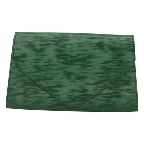 LOUIS VUITTON Epi Art Deco Clutch Bag Green M52634 LV Auth BA2685 - Picture 2 of 16